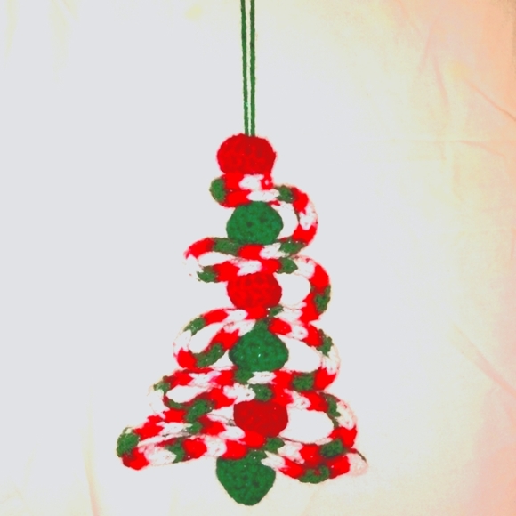 🎄NEW Christmas Tree Ornament Decoration HANDCRAFTED Crochet - Picture 2 of 7